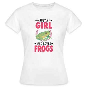 Frog Girl Tree Frog - Women's T-Shirt - white - Front - AI Model Female 172 dark (172cm)