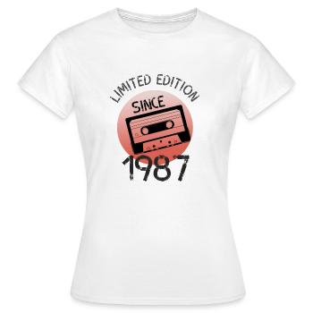 Limited Edition 1987 retro - Frauen T-Shirt - Weiß - Vorne - AI Model Female 172 dark (172cm)