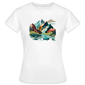 SURREAL - Frauen T-Shirt - Weiß - Vorne - AI Model Female 172 dark (172cm)