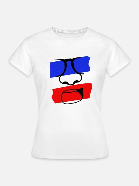 France Face - Frauen T-Shirt - Weiß