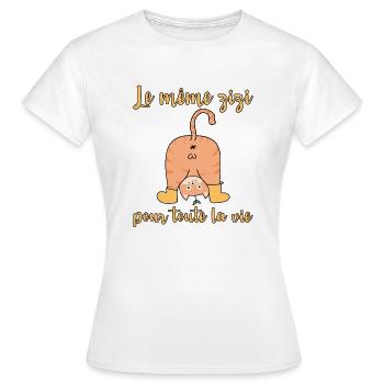 idée Cadeau EVJF Future Mariée Humour Zizi Bride - T-shirt Femme - blanc - Devant - AI Model Female 172 dark (172cm)