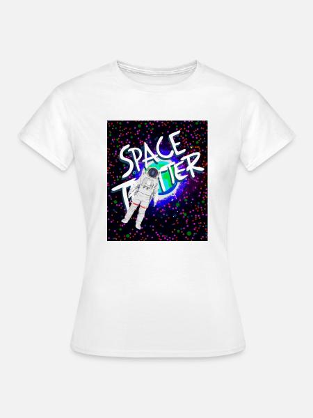 Astronaut Space Trotter - Frauen T-Shirt - Weiß