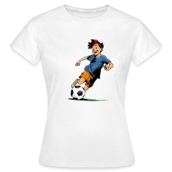 Soccer & Soccer Graphics - T-shirt Femme - blanc - Devant - AI Model Female 172 dark (172cm)
