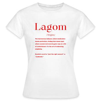 Suédois - T-shirt Femme - blanc - Devant - AI Model Female 172 dark (172cm)
