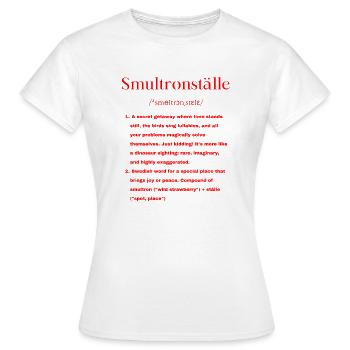Schwedisch Definition - Frauen T-Shirt - Weiß - Vorne - AI Model Female 172 dark (172cm)