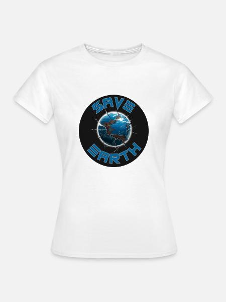 RETTE DIE ERDE - Frauen T-Shirt - Weiß