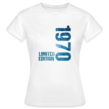 18 JAHRE 18. GEBURTSTAG LIMITED EDITION 1970 - Frauen T-Shirt - Weiß - Vorne - AI Model Female 172 dark (172cm)