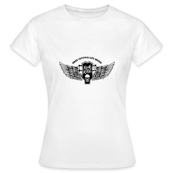 Rockmusik - Frauen T-Shirt - Weiß - Vorne - AI Model Female 172 dark (172cm)