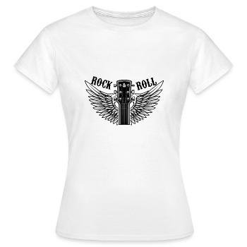 Rockmusik - Frauen T-Shirt - Weiß - Vorne - AI Model Female 172 dark (172cm)