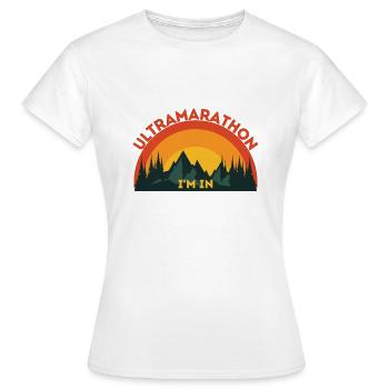 Ultramarathon auquel je participe - T-shirt Femme - blanc - Devant - AI Model Female 172 dark (172cm)