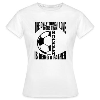 Fußballmannschaft Fußballspieler Fußballdesign - Frauen T-Shirt - Weiß - Vorne - AI Model Female 172 dark (172cm)