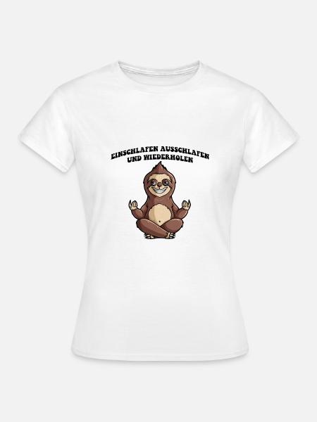 Yoga Sloth teacher - Frauen T-Shirt - Weiß