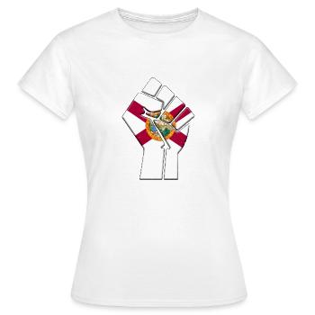 Bundesstaat Florida Flagge Stolz Einheimische Zuhause Familie - Frauen T-Shirt - Weiß - Vorne - AI Model Female 172 dark (172cm)