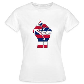 Bundesstaat Hawaii Flagge Stolz Eingeborene Heimat Familie - Frauen T-Shirt - Weiß - Vorne - AI Model Female 172 dark (172cm)