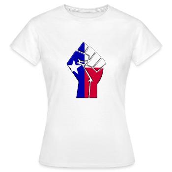 Bundesstaat Texas Flagge Stolz Eingeborenes Familienhaus - Frauen T-Shirt - Weiß - Vorne - AI Model Female 172 dark (172cm)