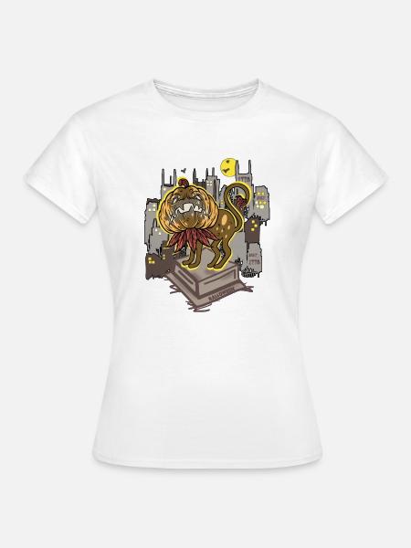Halloween In der Stadt - Frauen T-Shirt - Weiß