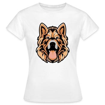 berger du caucase - T-shirt Femme - blanc - Devant - AI Model Female 172 dark (172cm)