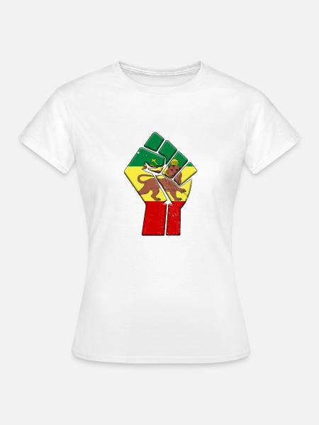 Rastafari-Flagge - Frauen T-Shirt - Weiß