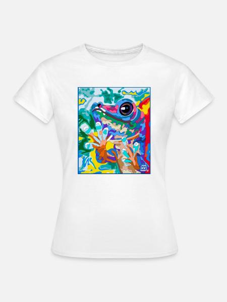 Gecko - Frauen T-Shirt - Weiß