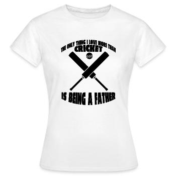 Cricket Cricket Équipe de cricket Équipe de cricket - T-shirt Femme - blanc - Devant - AI Model Female 172 dark (172cm)