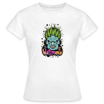 Berchtesgaden Watzmann Douanes Kramperl Buttenmand - T-shirt Femme - blanc - Devant - AI Model Female 172 dark (172cm)