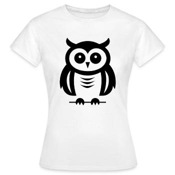 Petite chouette - T-shirt Femme - blanc - Devant - AI Model Female 172 dark (172cm)