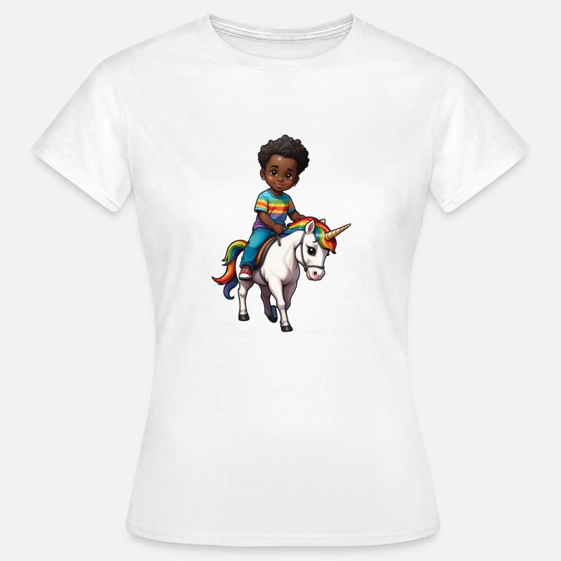 Einhorn Junge Geschenkidee - Frauen T-Shirt - Weiß