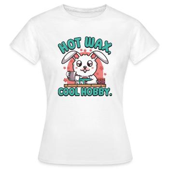 Cire chaude, passe-temps cool. - T-shirt Femme - blanc - Devant - AI Model Female 172 dark (172cm)