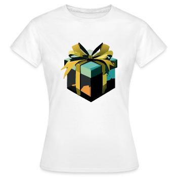 Geschenk - Frauen T-Shirt - Weiß - Vorne - AI Model Female 172 dark (172cm)