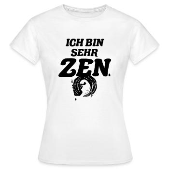 Zèn - Cercle Zen - T-shirt Femme - blanc - Devant - AI Model Female 172 dark (172cm)
