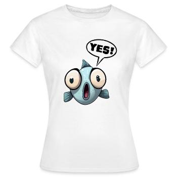 Yes, we can - legendäres Workout - Frauen T-Shirt - Weiß - Vorne - AI Model Female 172 dark (172cm)