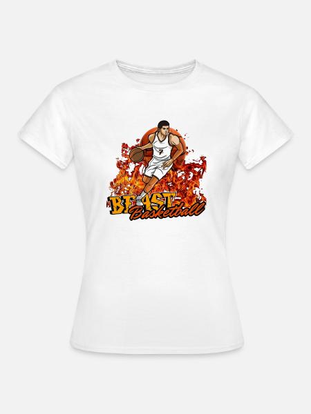 Bestien-Basketball - Frauen T-Shirt - Weiß