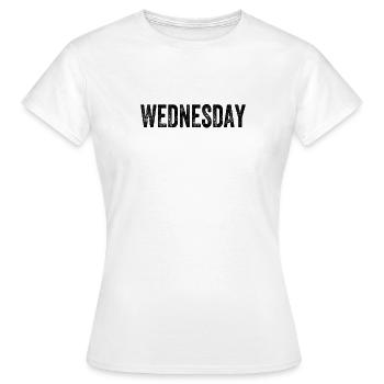 Mercredi en semaine - T-shirt Femme - blanc - Devant - AI Model Female 172 dark (172cm)