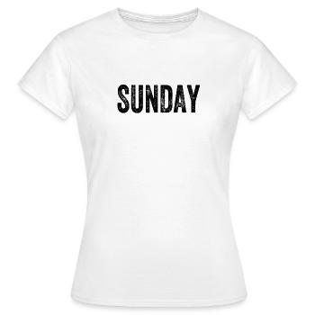 Dimanche en semaine - T-shirt Femme - blanc - Devant - AI Model Female 172 dark (172cm)