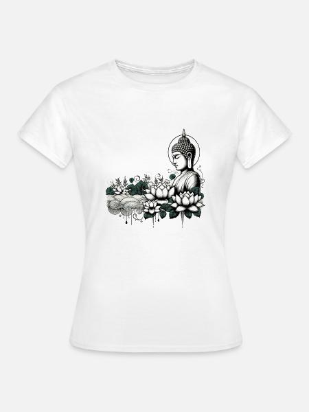 Zen Ruhe - Frauen T-Shirt - Weiß