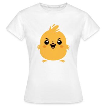 poussin - T-shirt Femme - blanc - Devant - AI Model Female 172 dark (172cm)
