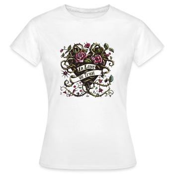 Thorny Affection Emblem - Women's T-Shirt - white - Front - AI Model Female 172 dark (172cm)