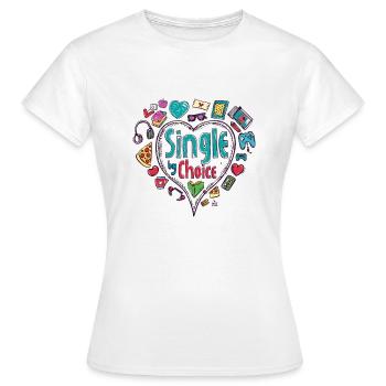 Célébrations de la vie en solo - T-shirt Femme - blanc - Devant - AI Model Female 172 dark (172cm)