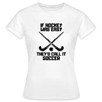 Floorball Hockey Hockey Hockey Hockey Hockey Cadeau de joueur de Hockey - T-shirt Femme - blanc - Devant - AI Model Female 172 dark (172cm)