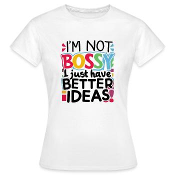 BESSERE IDEEN - Frauen T-Shirt - Weiß - Vorne - AI Model Female 172 dark (172cm)