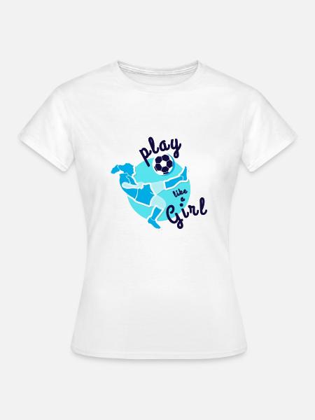 Frauenfußball - Frauen T-Shirt - Weiß
