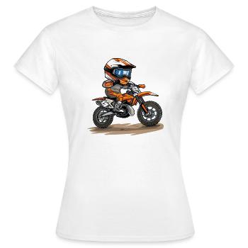 Motocross Kid - Women's T-Shirt - white - Front - AI Model Female 172 dark (172cm)
