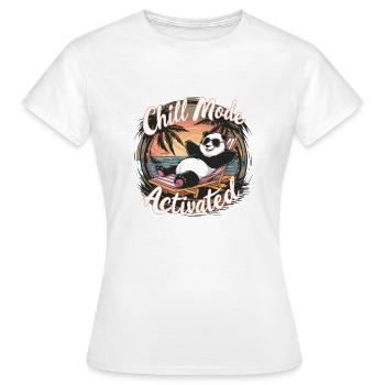 CHILL MODE ACTIVATED - Women's T-Shirt - white - Front - AI Model Female 172 dark (172cm)