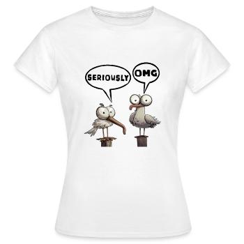 Omg seriously so funny omg - Frauen T-Shirt - Weiß - Vorne - AI Model Female 172 dark (172cm)