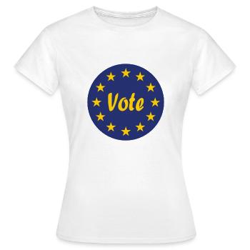 Die Europa Wahl - Frauen T-Shirt - Weiß - Vorne - AI Model Female 172 dark (172cm)