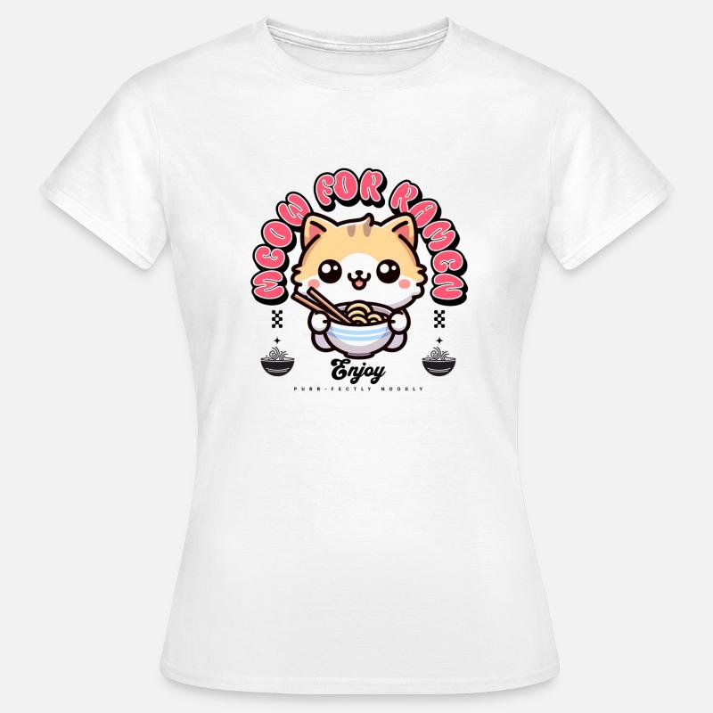 Ramen Cat - Women's T-Shirt - white