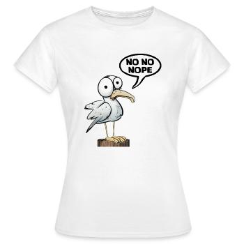 Nope Just nope - Women's T-Shirt - white - Front - AI Model Female 172 dark (172cm)