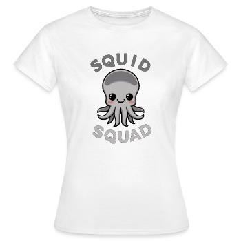 ESCOUADE DE CALMAR - T-shirt Femme - blanc - Devant - AI Model Female 172 dark (172cm)