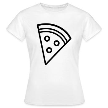 Pizza slice - Women's T-Shirt - white - Front - AI Model Female 172 dark (172cm)