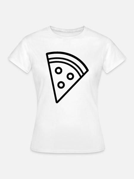 Pizzastück - Frauen T-Shirt - Weiß
